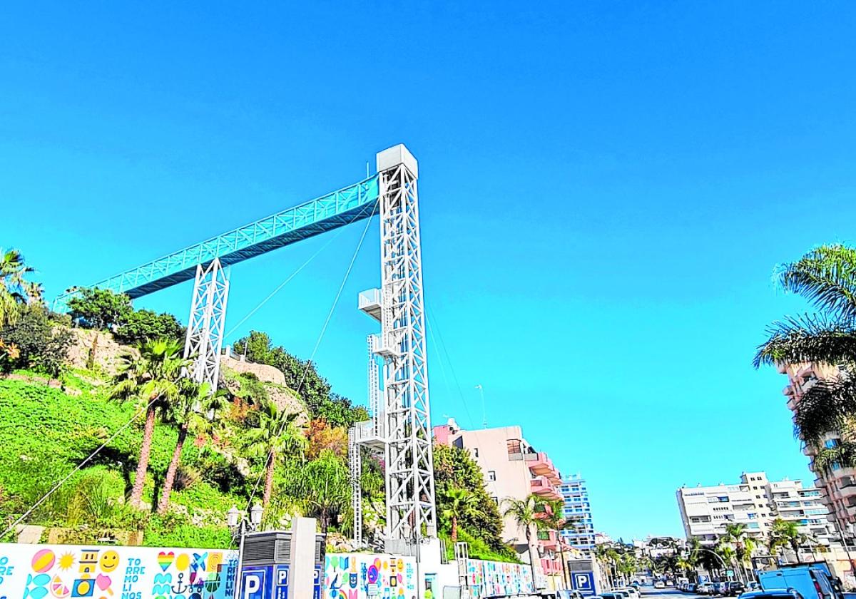 Aufzug vom Parque de La Batería zur Avenida Carlota Alessandri ist in Betrieb