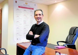 Esteban Morales in seinem Büro im Sitz des Philharmonieorchesters Málagas.