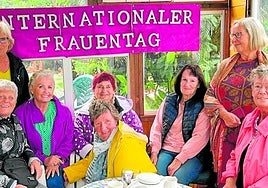 Die kleine Gruppe von Deutschen hatte sichtlich Spaß an dem Ausflug.