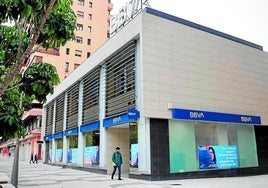 BBVA-Filiale an Málagas Avenida de Andalucía.