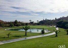 Einer der Teiche des Golfplatzes-