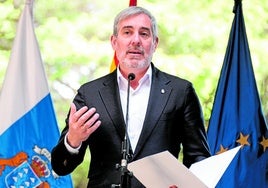 Fernando Clavijo letzte Woche bei einer Pressekonferenz.