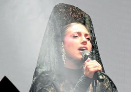 Flamenco-Sängerin María José Llergo trat bei der Abschlussgala auf.