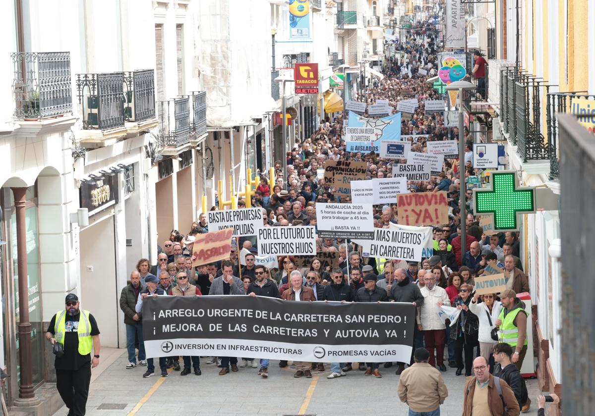 Großdemonstration für bessere Verkehrsanbindung der «vergessenen» Städte und -Dörfer um Ronda