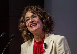 María Jesús Montero, Erste Vizepräsidentin der Regierung.