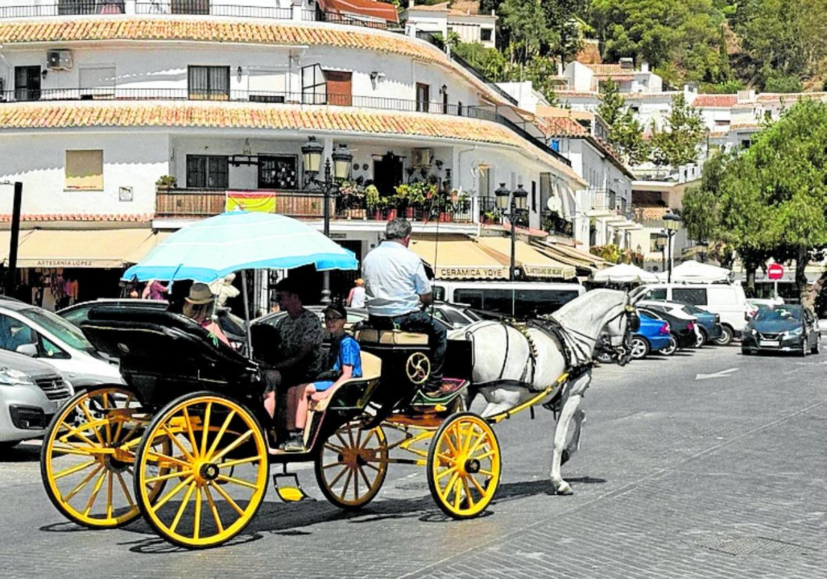 Pferdekutsche in Mijas Pueblo.
