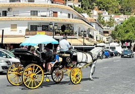 Pferdekutsche in Mijas Pueblo.