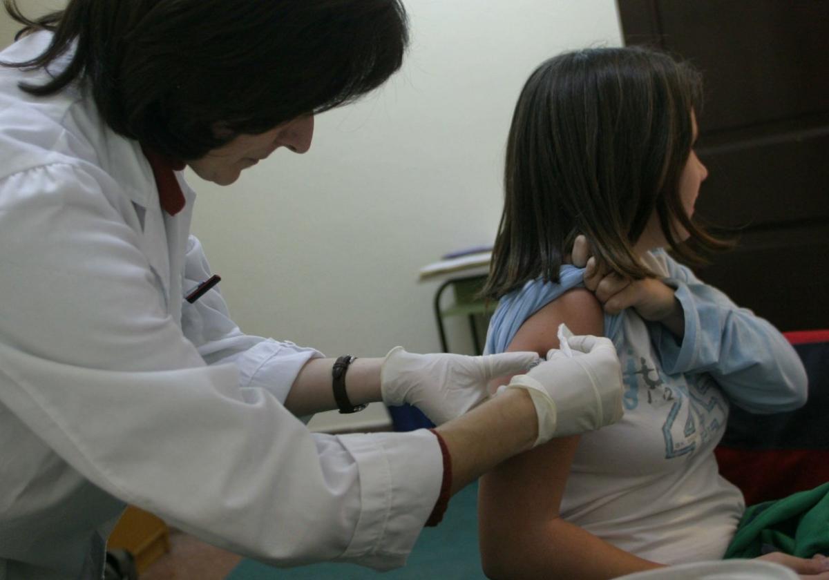 Meningitis-Impfung in Vizcaya.
