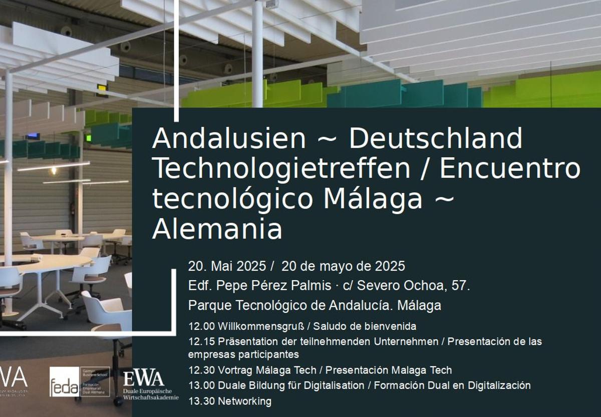 Erstes Technologietreffen mit deutschen Unternehmen im Málaga Tech