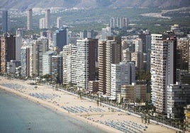 Die Skyline von Benidorm.
