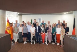 Rotarier mit Bürgermeister García Urbano