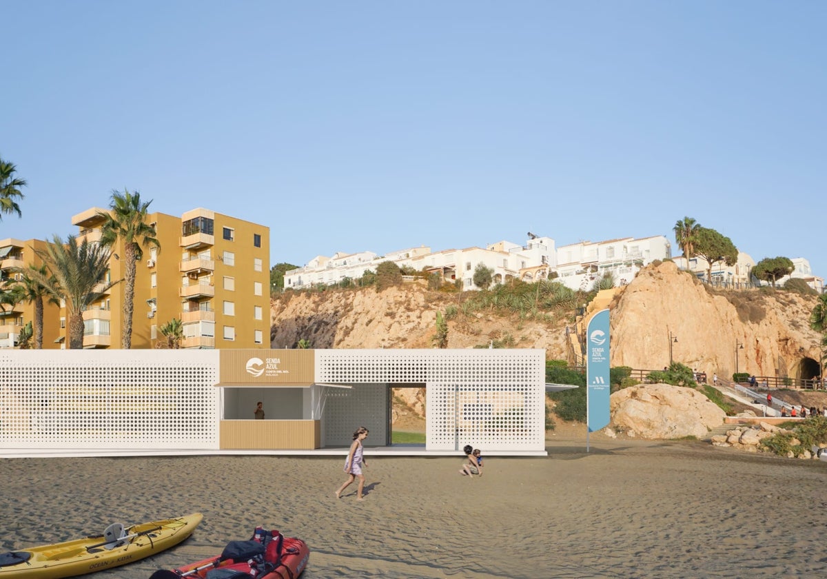 Wassersportclub und Bootsanlegestelle am Strand von El Cantal in Rincón de la Victoria geplant