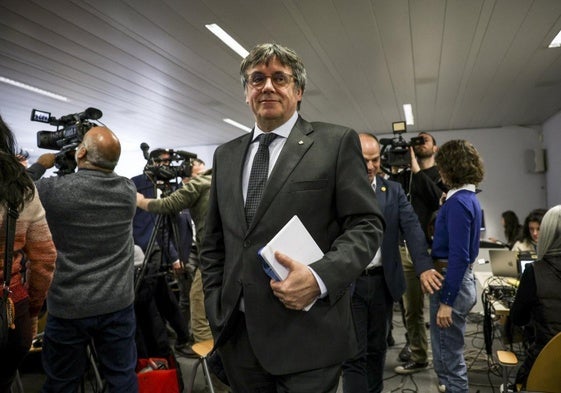 Für ihn ist das Exil noch nicht zu Ende: Carles Puigdemont im Januar in Brüssel.