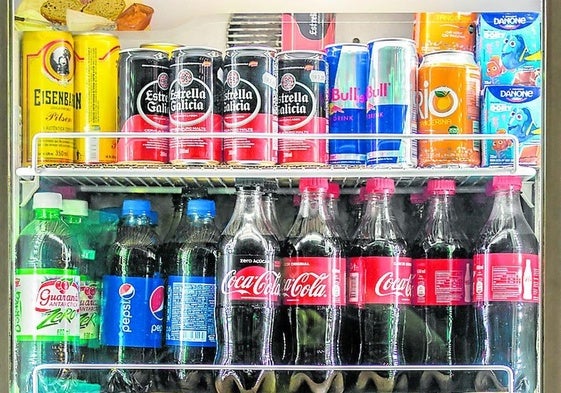 Kohlensäurehaltige Erfrischungsgetränke.