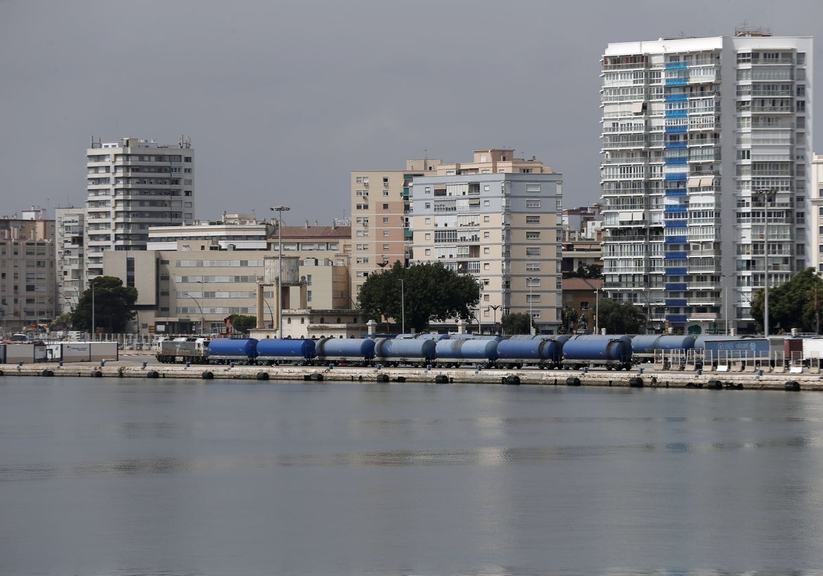 Der Hafen von Málaga.