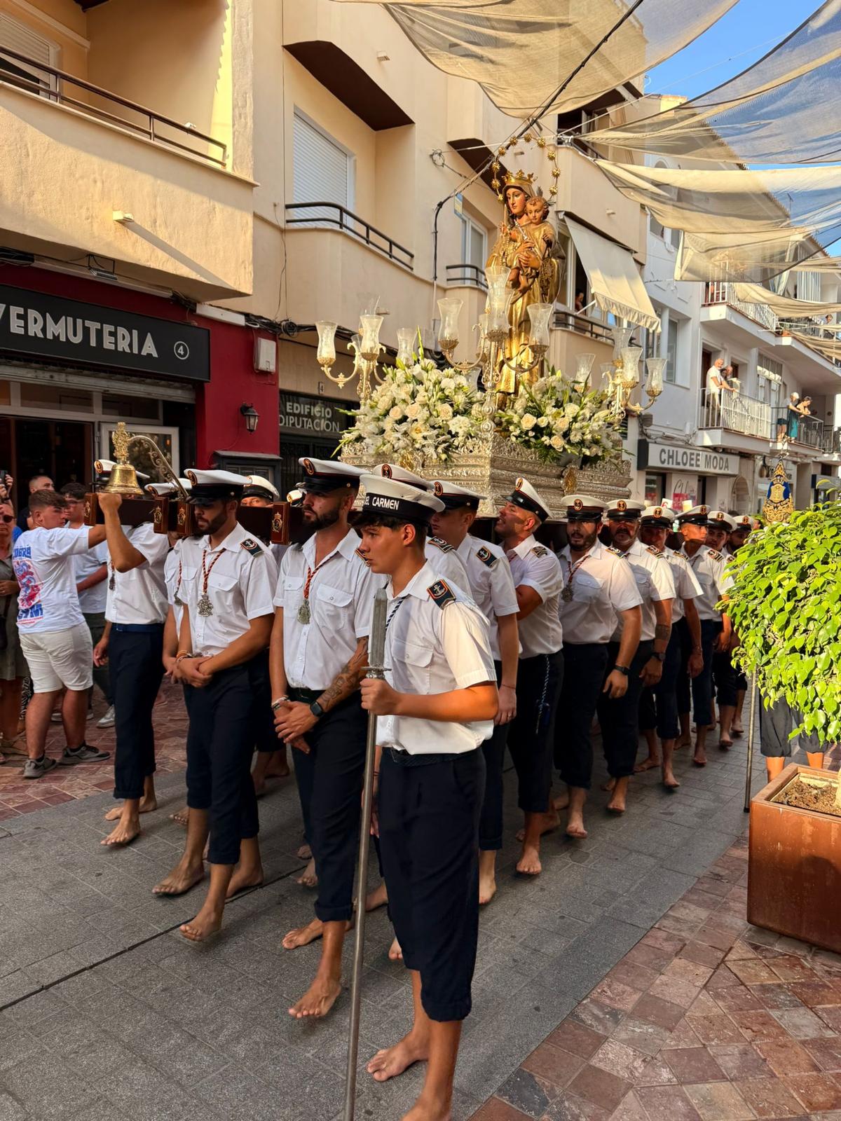 Procesión de la Virgen del Carmen en Nerja.
