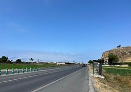 Der Straßenabschnitt, auf dem der Unfall passierte.