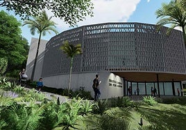 Projekt der neuen Bibliothek in San Pedro