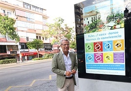 Stadtrat José Eduardo Díaz erläuterte die Sensibilisierungskampagne.