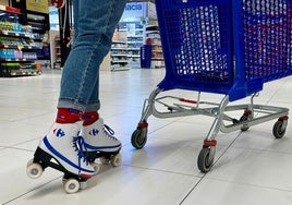 Carrefour erlaubt Einkaufen auf Rollschuhen in ganz Spanien