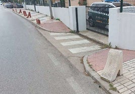 Die Avenida de la Torre auf Höhe der Wache der Guardia Civil.