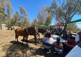 Rasten in freier Natur und geselliger Runde.