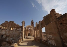 Trostlos: Die Ruinen des bombardierten Dorfes Belchite.