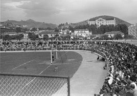 Blick auf das Rosaleda-Stadium am Tag des Eröffnungsspiels.