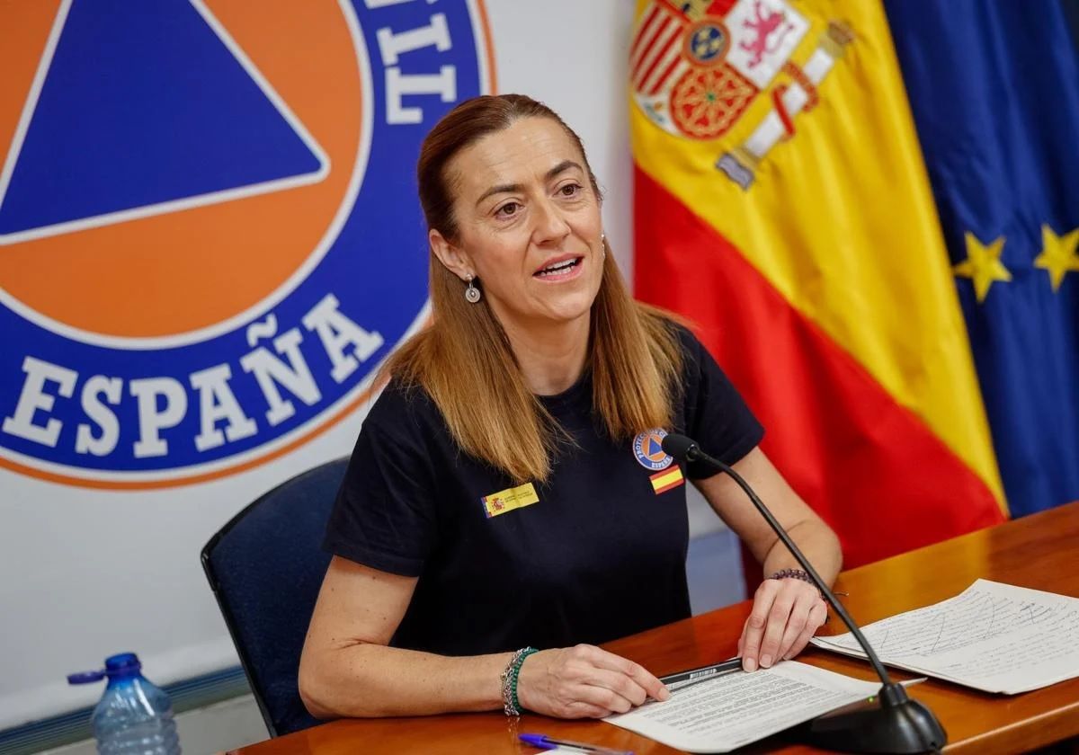 Die Direktorin des Katastrophenschutzes, Virginia Barcones.