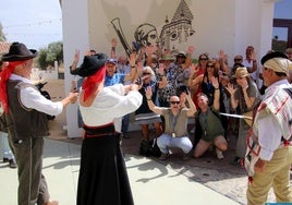 'Banditen' überraschten die Gruppe vor der Galería del Bandolero.