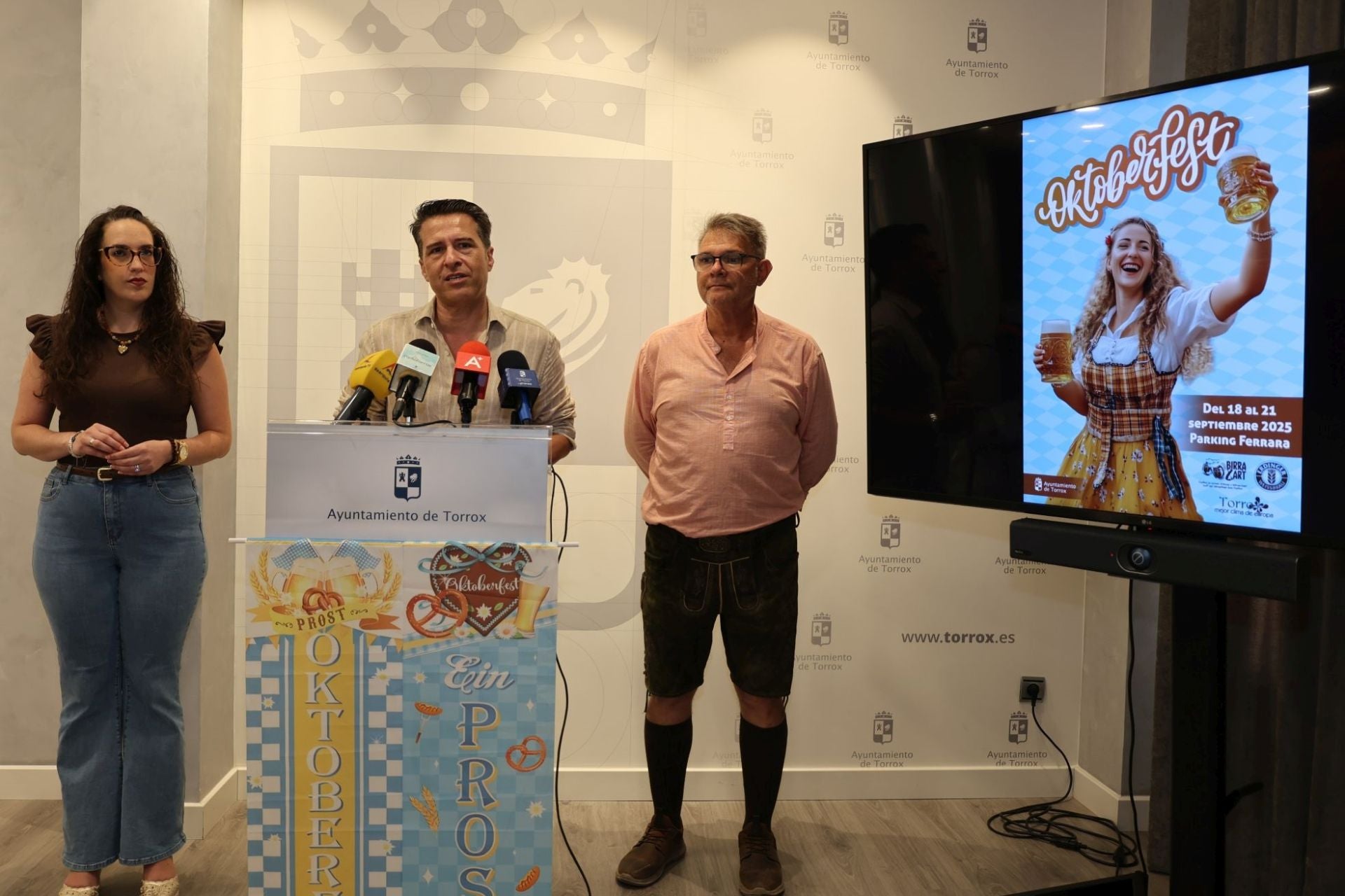 Präsenttion des Oktoberfests.
