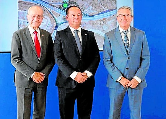 De la Torre, Atienza und Salado bei der Vorstellung des Plans.