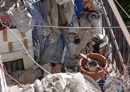 Zustand der Terrasse in der Wohnung der beiden Brüder mit Diogenes-Syndrom.
