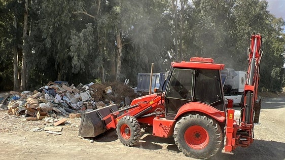 Aufräumarbeiten am Oberlauf des Rio Grande.