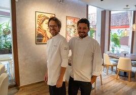 Sergio del Río und Rui Junior in den neuen Räumlichkeiten.