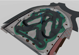 Modell des von der Stadtverwaltung von Marbella ausgeschriebenen Projekts «Pumptrack».