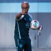 Sergio Pellicer, während der Trainingseinheit am Dienstagnachmittag im Nebengebäude.