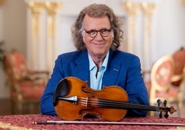 André Rieu, mit seiner historischen Geige.
