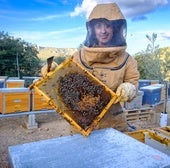 Carolina García mit ihren Schützlingen in Sillar Baja.