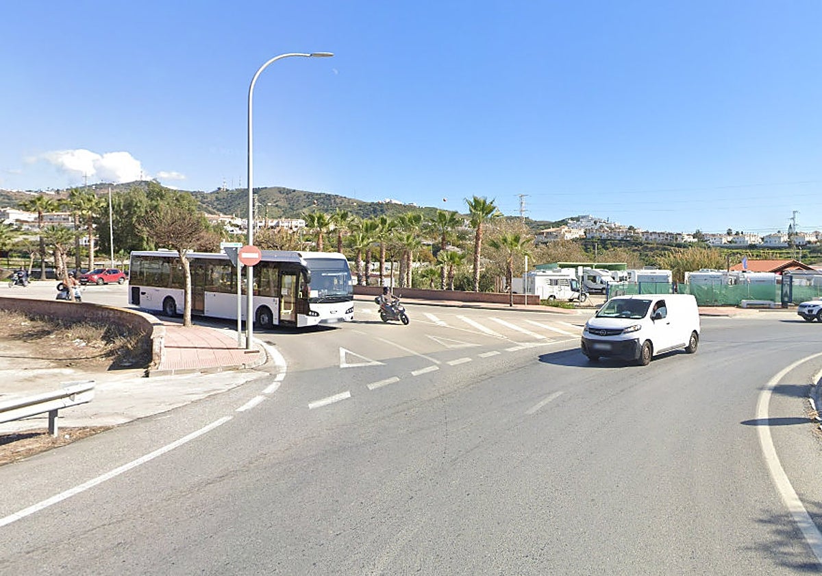 Kreisverkehr von Barranco Plano, eine der Straßen, die an das Rathaus übertragen werden.