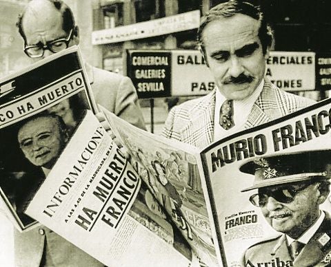 Spanische Zeitungen meldeten Francos Tod am 20. Novenber 1975.