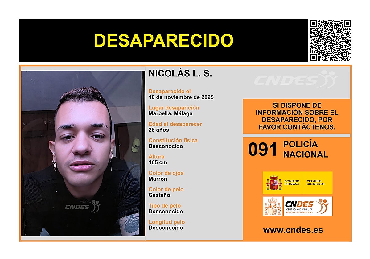 28-jähriger Nicolás seit zehn Tagen in Marbella vermisst