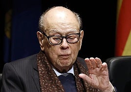 Der ehemalige katalanische Ministerpräsident Jordi Pujol während einer Ehrung.