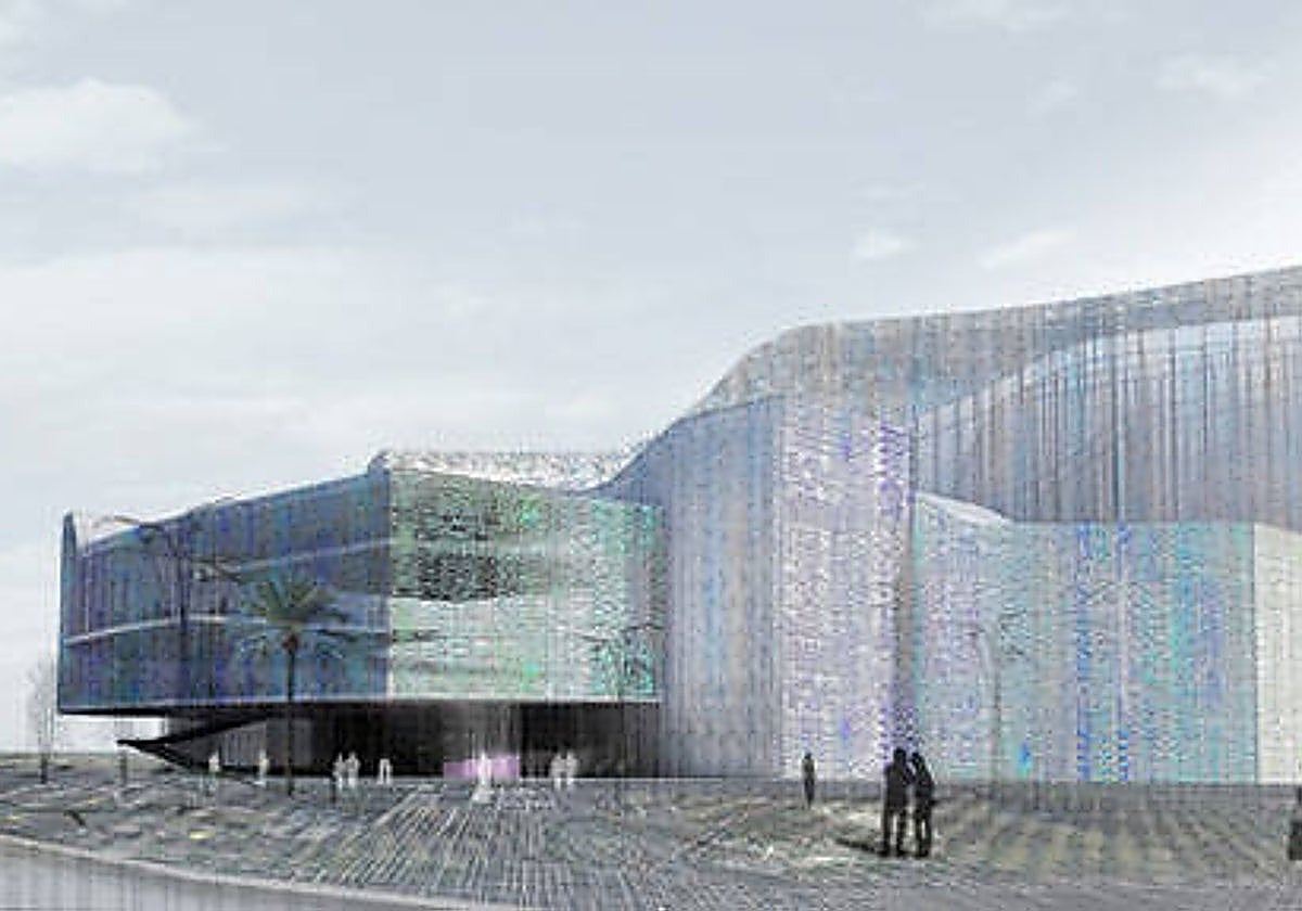 Projektbild des Auditoriums auf der Hafenplattform von San Andrés.