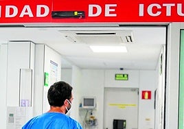 Schlaganfall-Station, auch Stroke Unit genannt im Hospital Regional in Málaga.