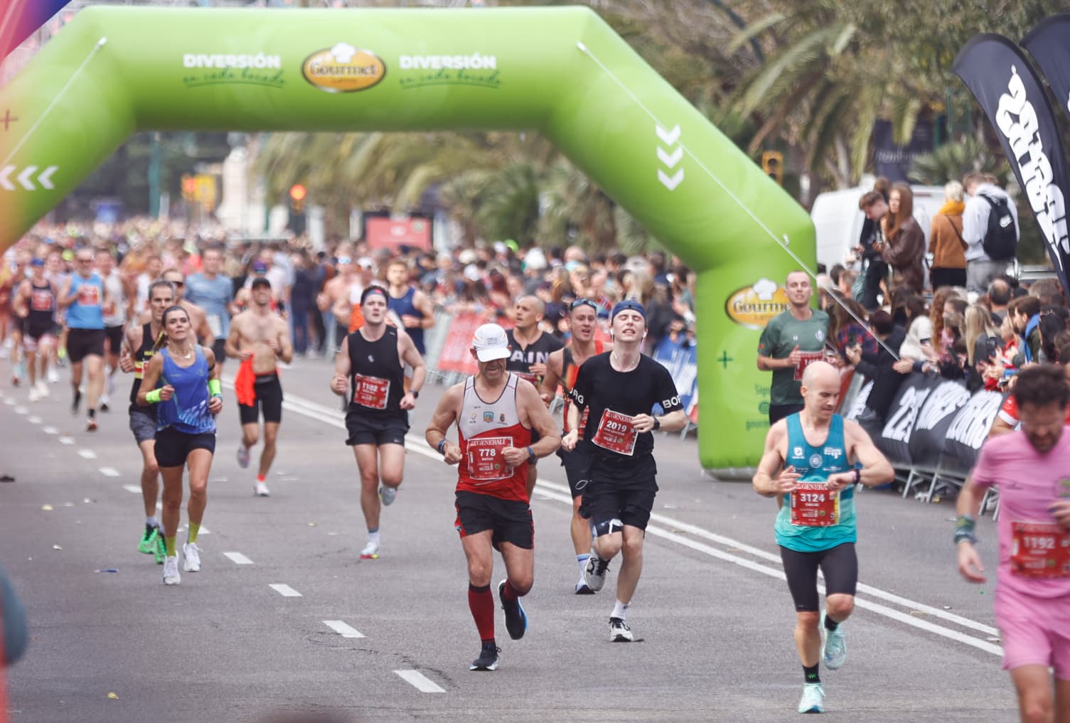 Fotogalerie des Marathons von Málaga