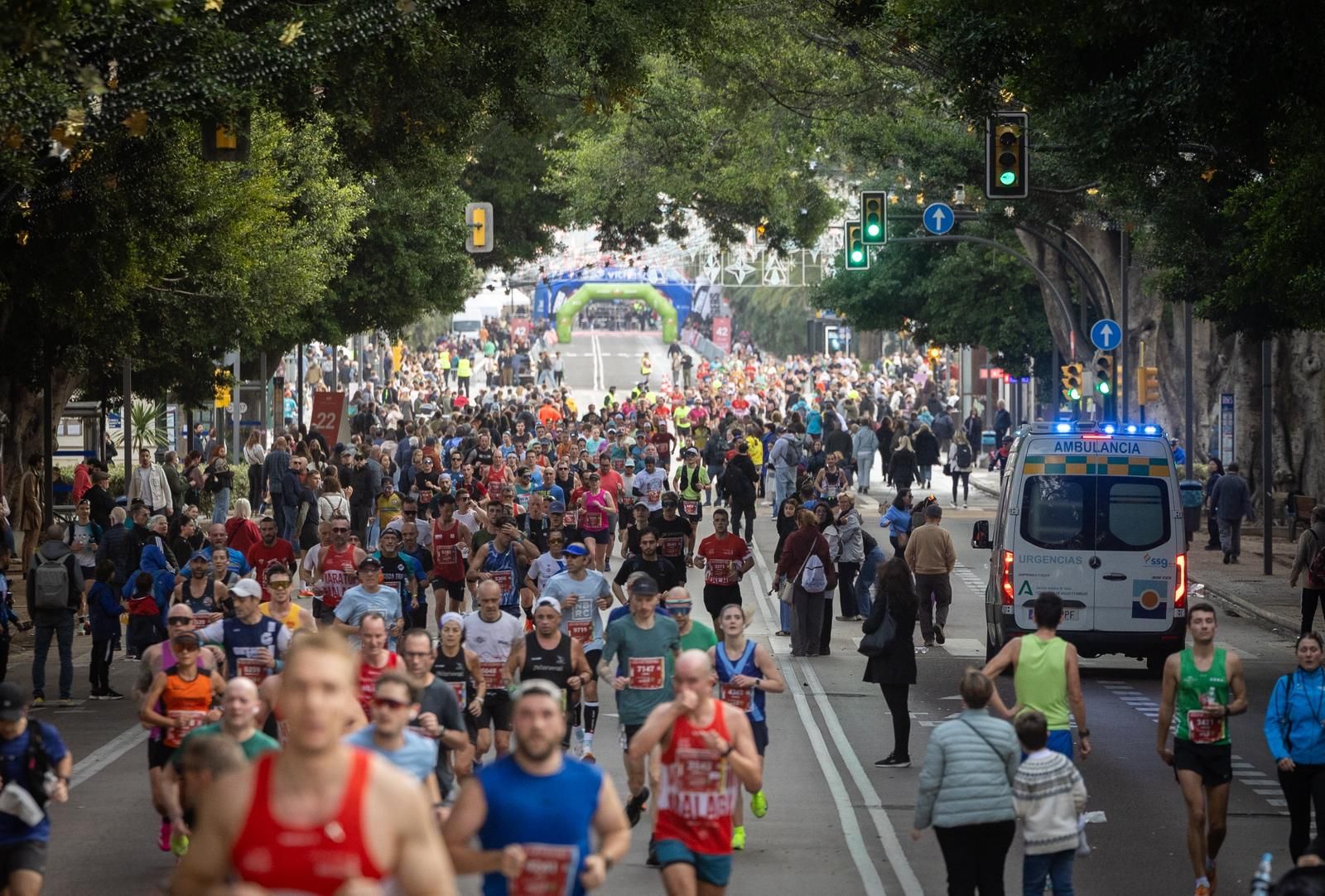 Fotogalerie des Marathons von Málaga