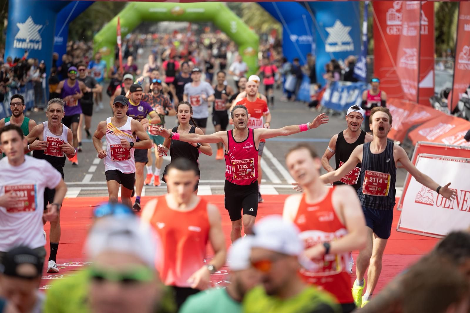 Fotogalerie des Marathons von Málaga