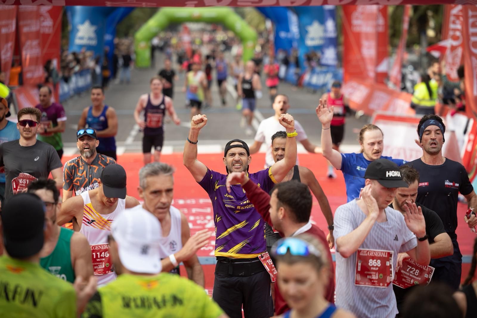 Fotogalerie des Marathons von Málaga