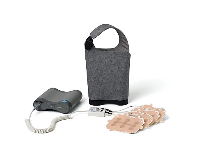 Bild des tragbaren Optune-Geräts.